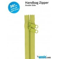 By Annie 30" Handbag Zipper Double Slide Apple Green Zip
