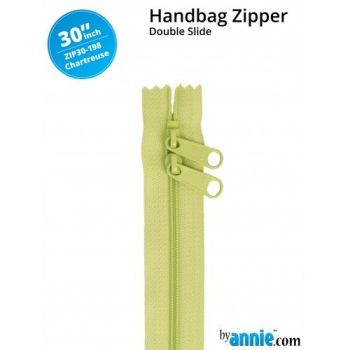 By Annie 30" Handbag Zipper Double Slide Chartreuse Zip