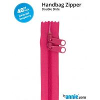 By Annie 40" Handbag Zipper Double Slide Raspberry Zip