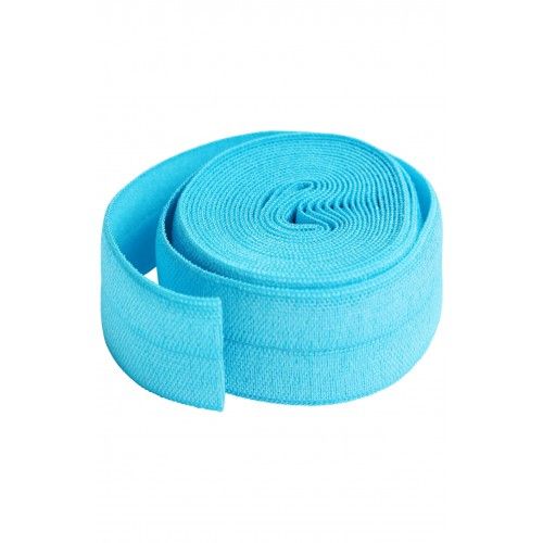 By Annie 3/4 inch 20mm Fold-Over Elastic Parrot Blue - 2 yards