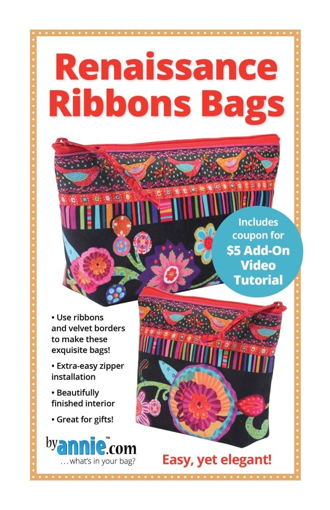 ByAnnie Renaissance Ribbons Bags Pattern PBA266