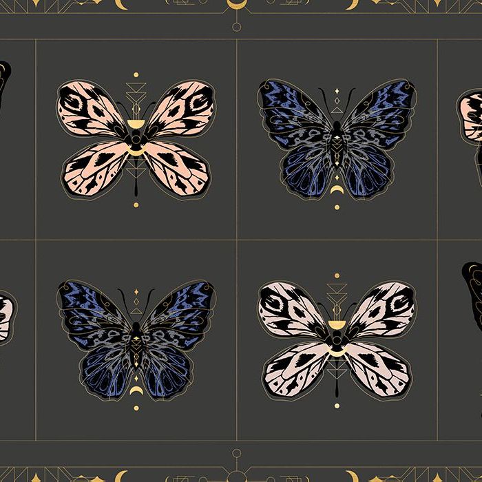 Tiger Fly Gossamer in Ash Butterfly 24
