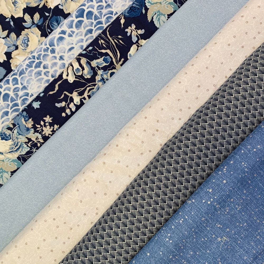 GillyMac Designs Virtual Retreat Fabric Kit - Sanderson Vintage
