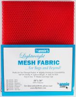 By Annie Lightweight Mesh Fabric Atom Red 18 in x 54 in 