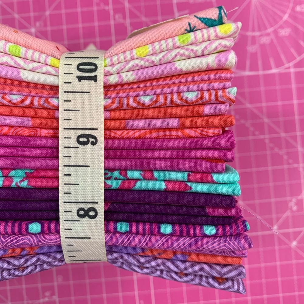 IN STOCK True Colors Tula Pink LJF Flamingo 16 Fat Quarter Bundle Cotton Fa