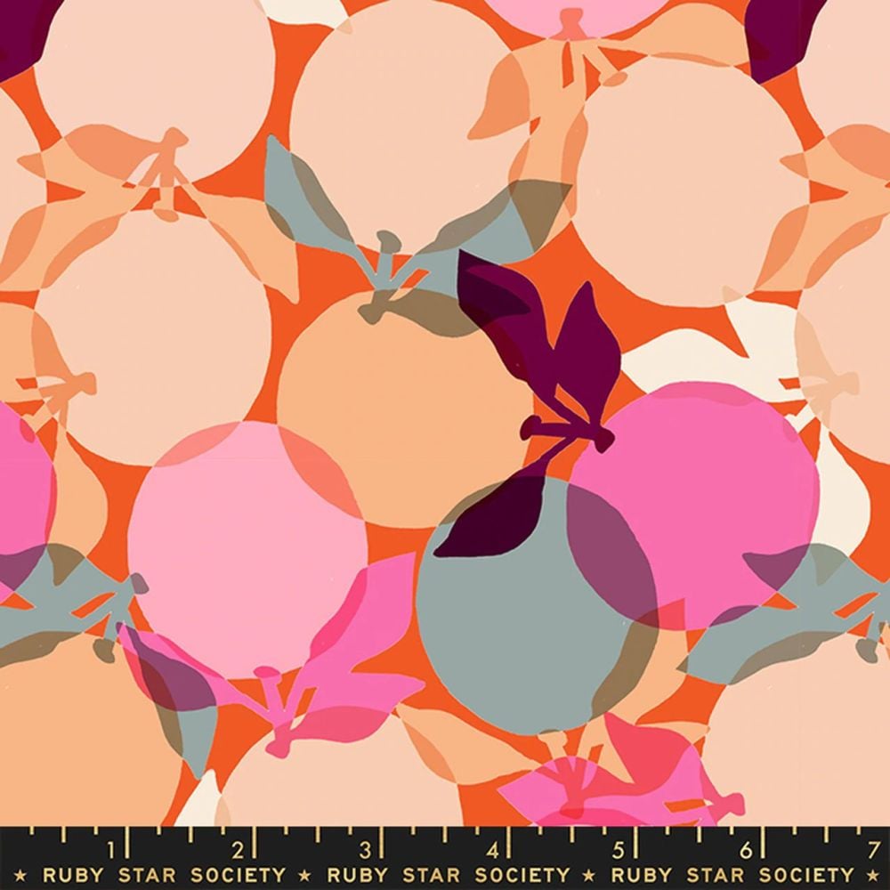 Clementine Sunrise Ruby Star Society Melody Miller Cotton Fabric