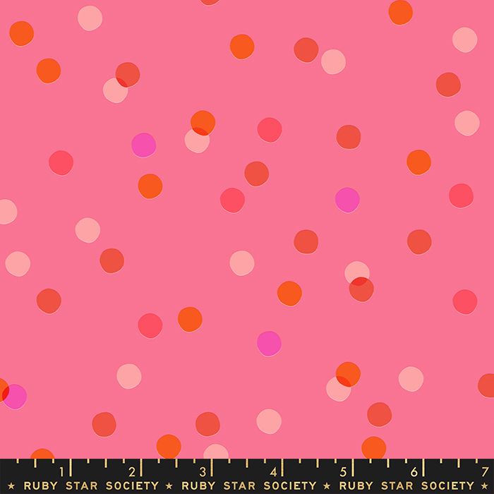 Clementine Spritz Spots Coral Geometric Ruby Star Society Melody Miller Cot