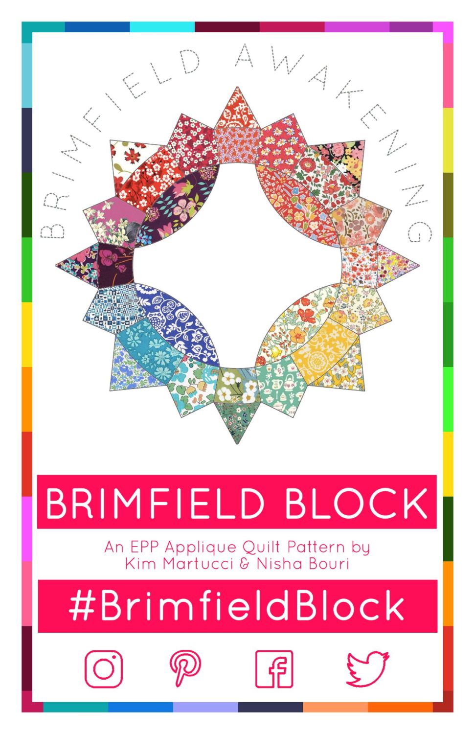 Brimfield Block EPP English Paper Piecing Pattern ONLY