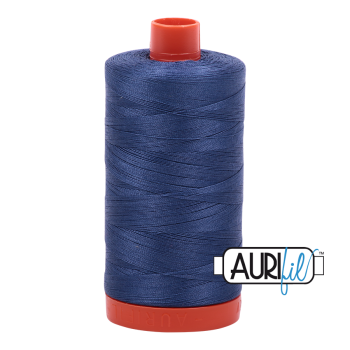 Aurifil 50wt Cotton Thread Large Spool 1300m 2775 Steel Blue