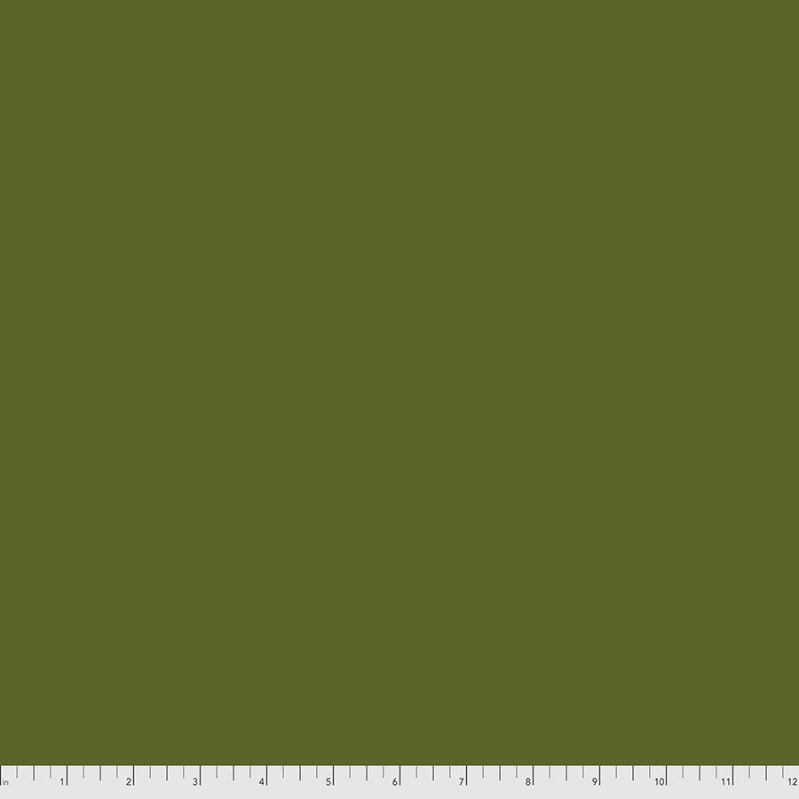 PRE-ORDER Tula Pink Holiday Homies Solid Pinefresh Brushed Cotton Flannel F