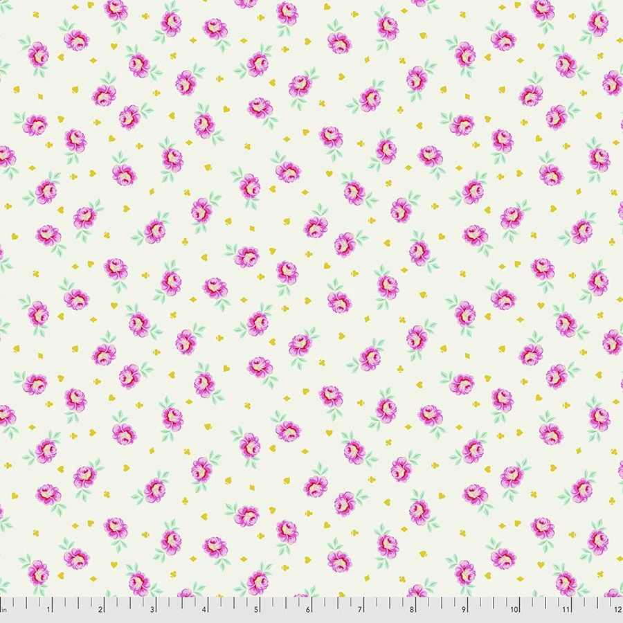 Tula Pink Curiouser and Curiouser Baby Buds Sugar Cotton Fabric