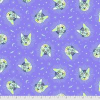 Tula Pink Curiouser and Curiouser Cheshire Cat Daydream Cotton Fabric