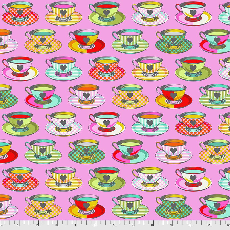 PRE-ORDER Tula Pink Curiouser and Curiouser Tea Time Wonder Cotton Fabric