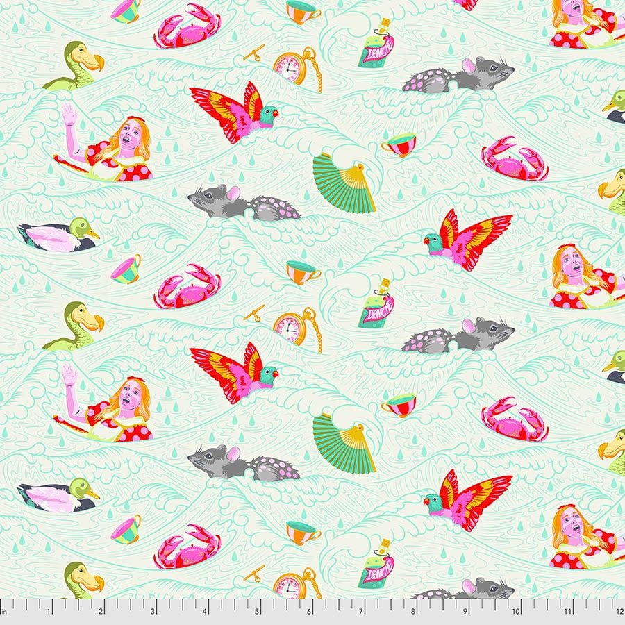 Tula Pink Curiouser and Curiouser Sea of Tears Wonder Cotton Fabric