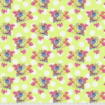 Tula Pink Curiouser and Curiouser Painted Roses Sugar Cotton Fabric