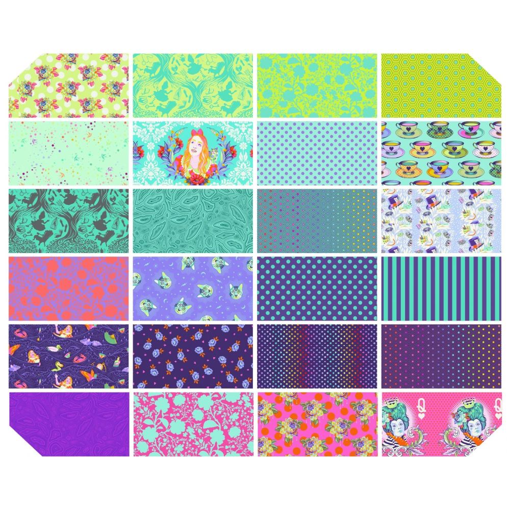 PRE-ORDER Tula Pink Curiouser and Curiouser Daydream 24 Fat Quarter Bundle