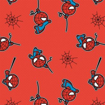 Marvel Avengers Spider-Man Superhero Kawaii Superheroes Character Cotton Fabric per half metre