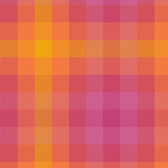 Alison Glass Kaleidoscope Stripes and Plaids Sunrise Plaid Shot Woven WV954