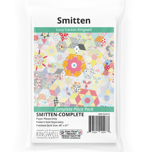Smitten by Lucy Carson Kingwell Quilt Pattern & EPP English Paper Piecing P