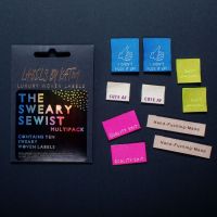 LIMITED EDITION 'The Sweary Sewist' Kylie and the Machine Multi Pack  Woven Labels Mixed 10 Pack