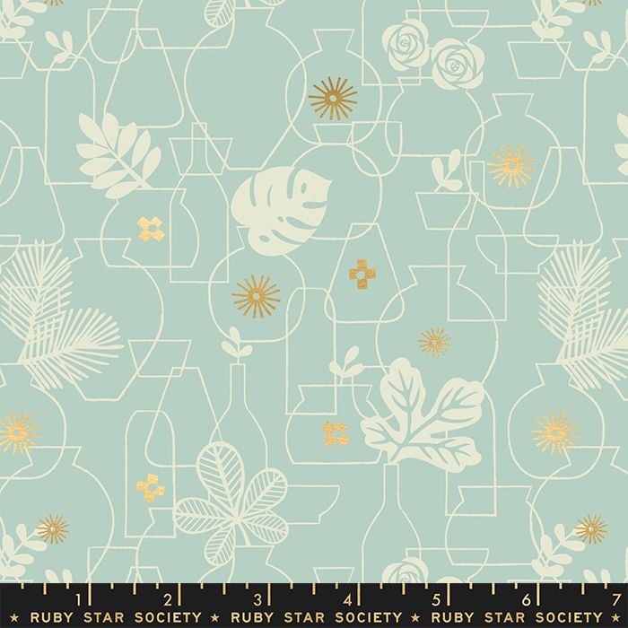 Whatnot Potted Polar Rashida Coleman-Hale Metallic Gold Botanical Leaves Va