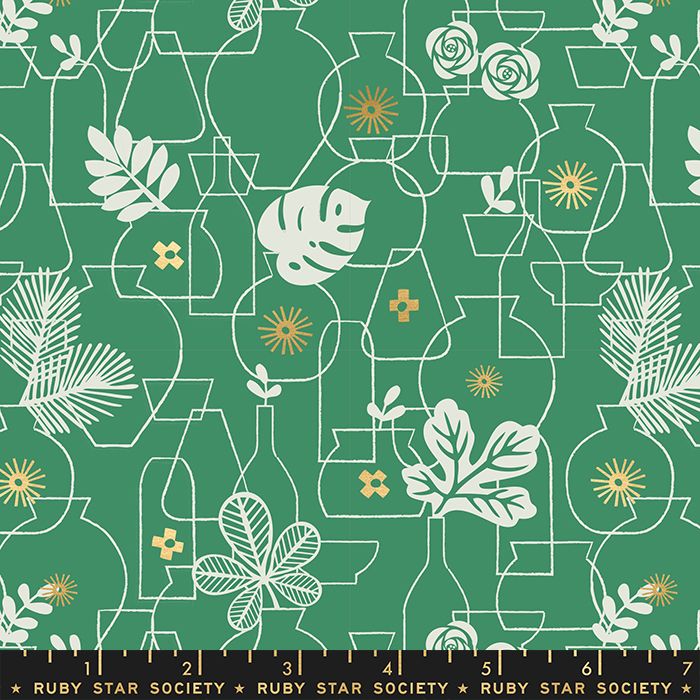 Whatnot Potted Emerald Green Rashida Coleman-Hale Metallic Gold Botanical L