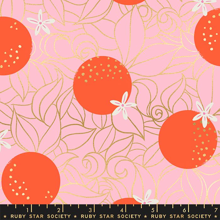 Florida Orange Blossoms Posy Sarah Watts Metallic Gold Ruby Star Society Co