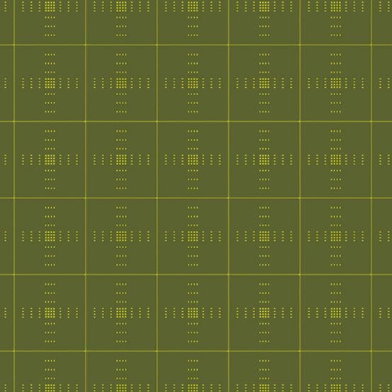 Entwine Woven Yarn-Dye Dobby Plaid Olive WV-PLAID-V Giucy Giuce Cotton Fabr