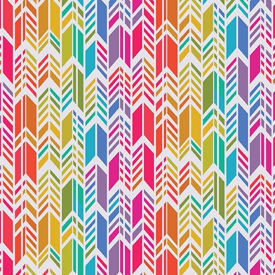 Art Theory Rainbow Feather Day Alison Glass A9701-L Cotton Fabric