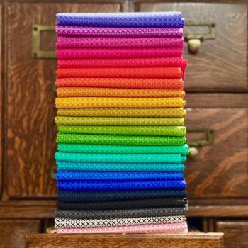 Alison Glass Cross Stitch Rainbow 24 Half Yard Bundle Cotton Fabric Cloth Stack