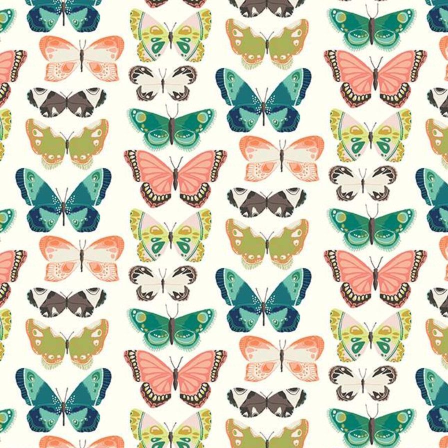 Midsummer Meadow Flutter Butterflies Cream Butterfly Riley Blake Designs Co