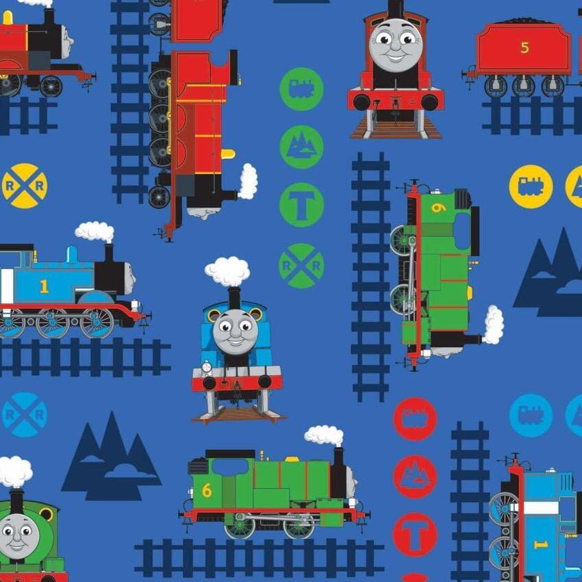 Thomas and Friends Train Adventure Thomas The Tank Engine Blue Nursery Cott