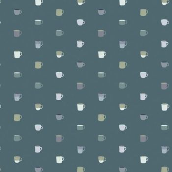 Mister Domestic Snow Day Drink It Up in Cozy Hot Drink Mug Tea Coffee Cocoa Holiday Winter Cotton Fabric