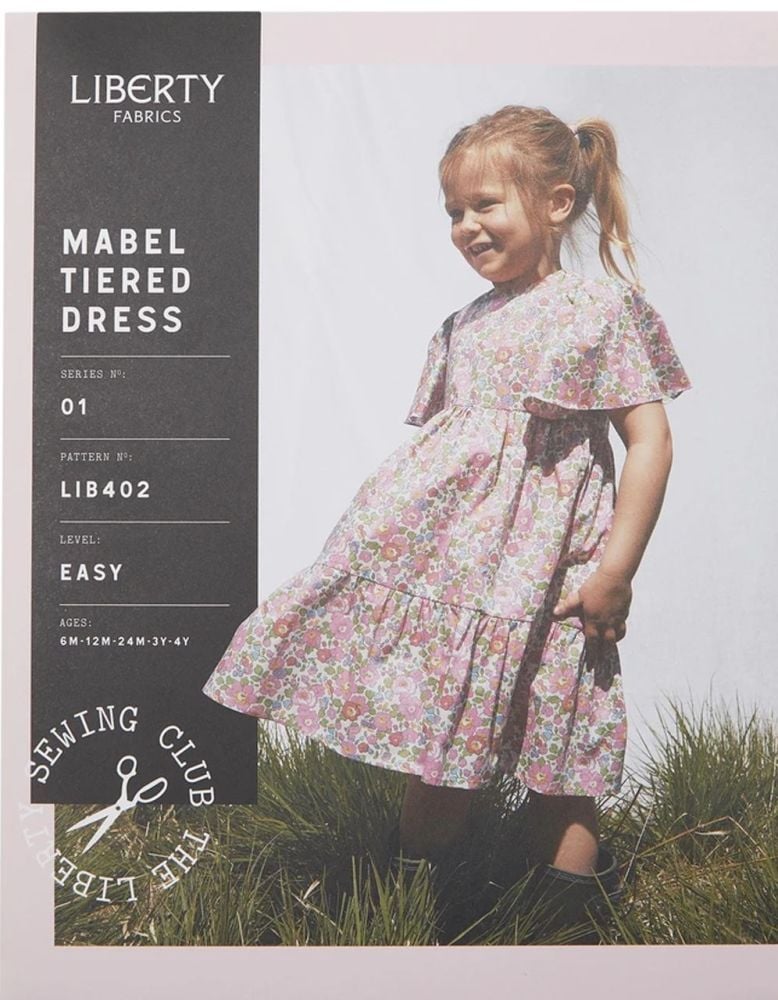 Liberty Sewing Pattern Mabel Tiered Girls' Dress (Beginner)