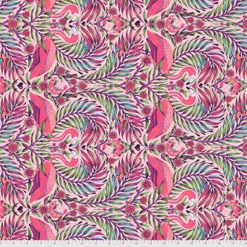 Tula Pink Daydreamer Pretty in Pink Flamingo Dragonfruit Cotton Fabric