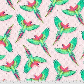 Tula Pink Daydreamer Macaw Ya Later Dragonfruit Cotton Fabric