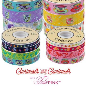 Tula Pink Curiouser and Curiouser Full Collection 14 Yard Bundle Renaissance Ribbons