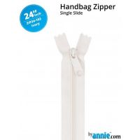 By Annie 24" Handbag Zipper Single Slide Ivory Zip