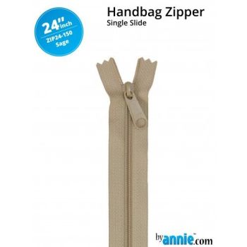 By Annie 24" Handbag Zipper Single Slide Sage Zip