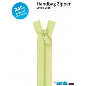 By Annie 24" Handbag Zipper Single Slide Chartreuse Zip