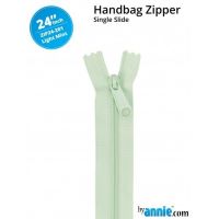 By Annie 24" Handbag Zipper Single Slide Light Mint Zip