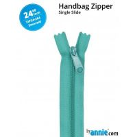 By Annie 24" Handbag Zipper Single Slide Emerald Green Zip