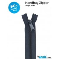 By Annie 24" Handbag Zipper Single Slide Navy Zip