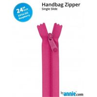By Annie 24" Handbag Zipper Single Slide Raspberry Zip