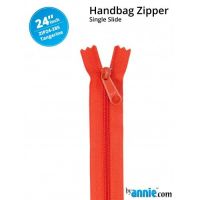 By Annie 24" Handbag Zipper Single Slide Tangerine Zip