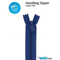 By Annie 24" Handbag Zipper Single Slide Cobalt Zip