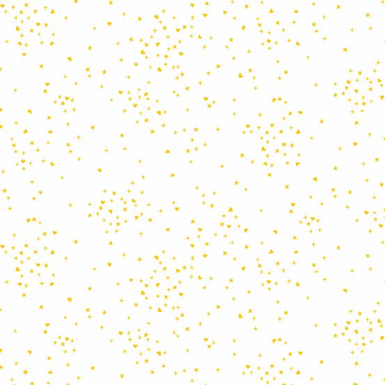 Rainbow Shimmer Blizzard Star Confetti Twinkle Metallic Gold Blender Cotton