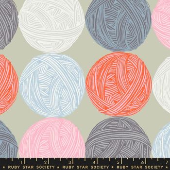 Ruby Star Society Purl Wound Up in Wool Yarn Balls Wool Crochet Knitters Knitting Sarah Watts Cotton Fabric