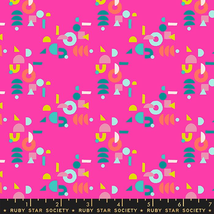 Adorn Puzzling Geometric Berry Ruby Star Society Rashida Coleman-Hale Cotto