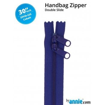 By Annie 30" Handbag Zipper Double Slide Cobalt Zip